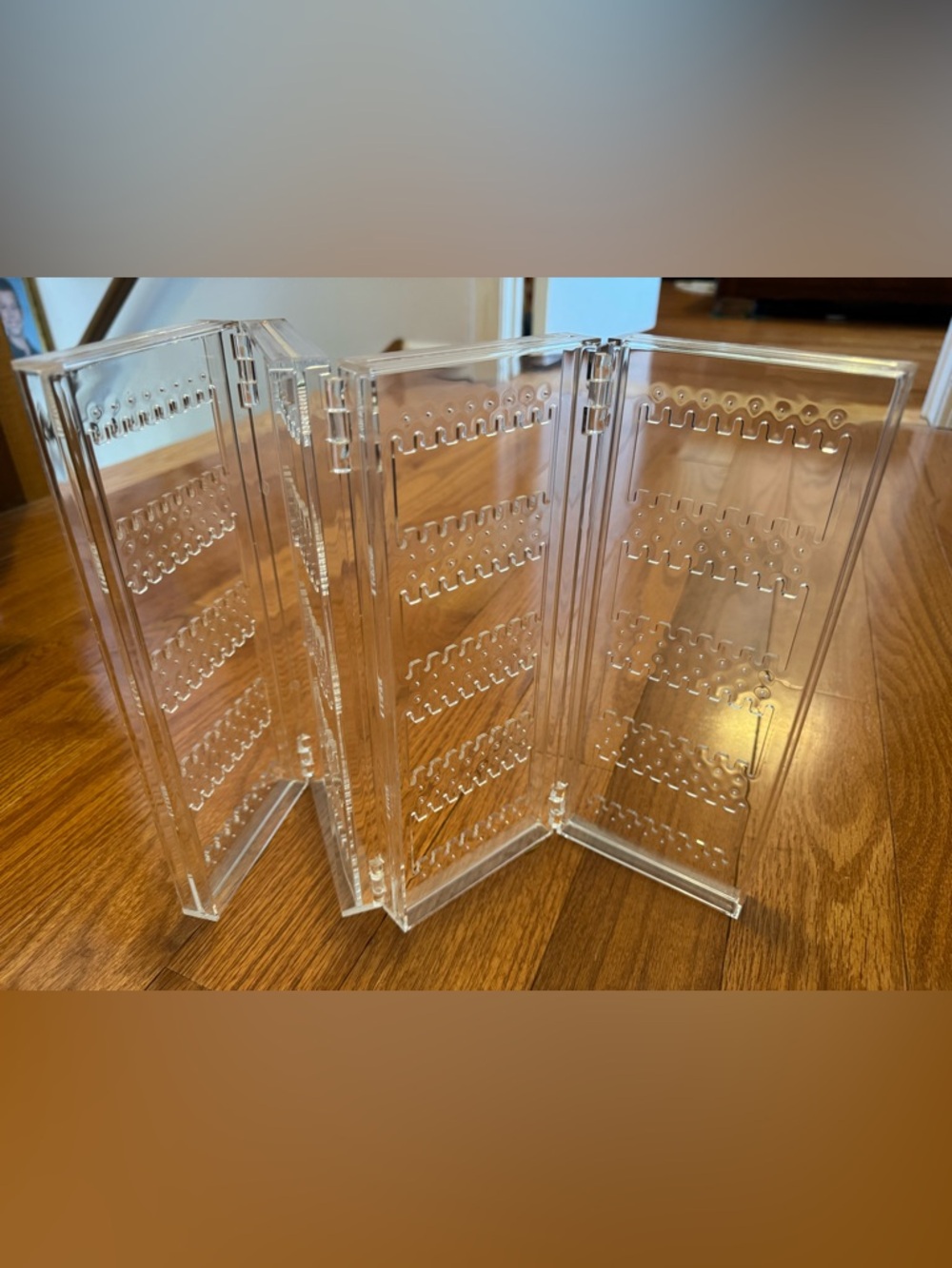 Clear Acrylic Jewelry Earring Holder Stand - Transparent Organizer